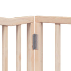 Puerta para perros plegable 6 paneles madera de álamo 480 cm