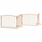 Puerta para perros plegable 10 paneles madera de álamo 800 cm