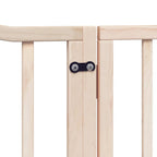Puerta para perros plegable 12 paneles madera de álamo 960 cm