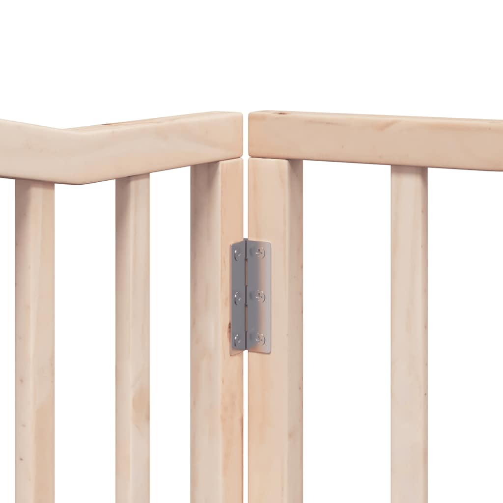 Puerta para perros plegable 12 paneles madera de álamo 960 cm