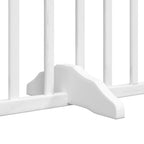 Puerta de perros plegable 12 paneles madera álamo blanca 960 cm