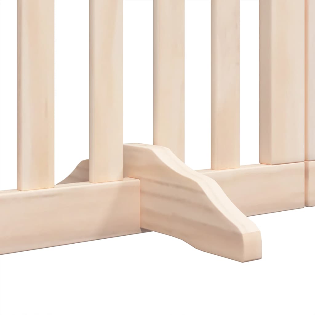 Puerta para perros plegable 9 paneles madera de álamo 450 cm
