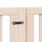 Puerta para perros plegable 9 paneles madera de álamo 450 cm