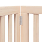Puerta para perros plegable 9 paneles madera de álamo 450 cm