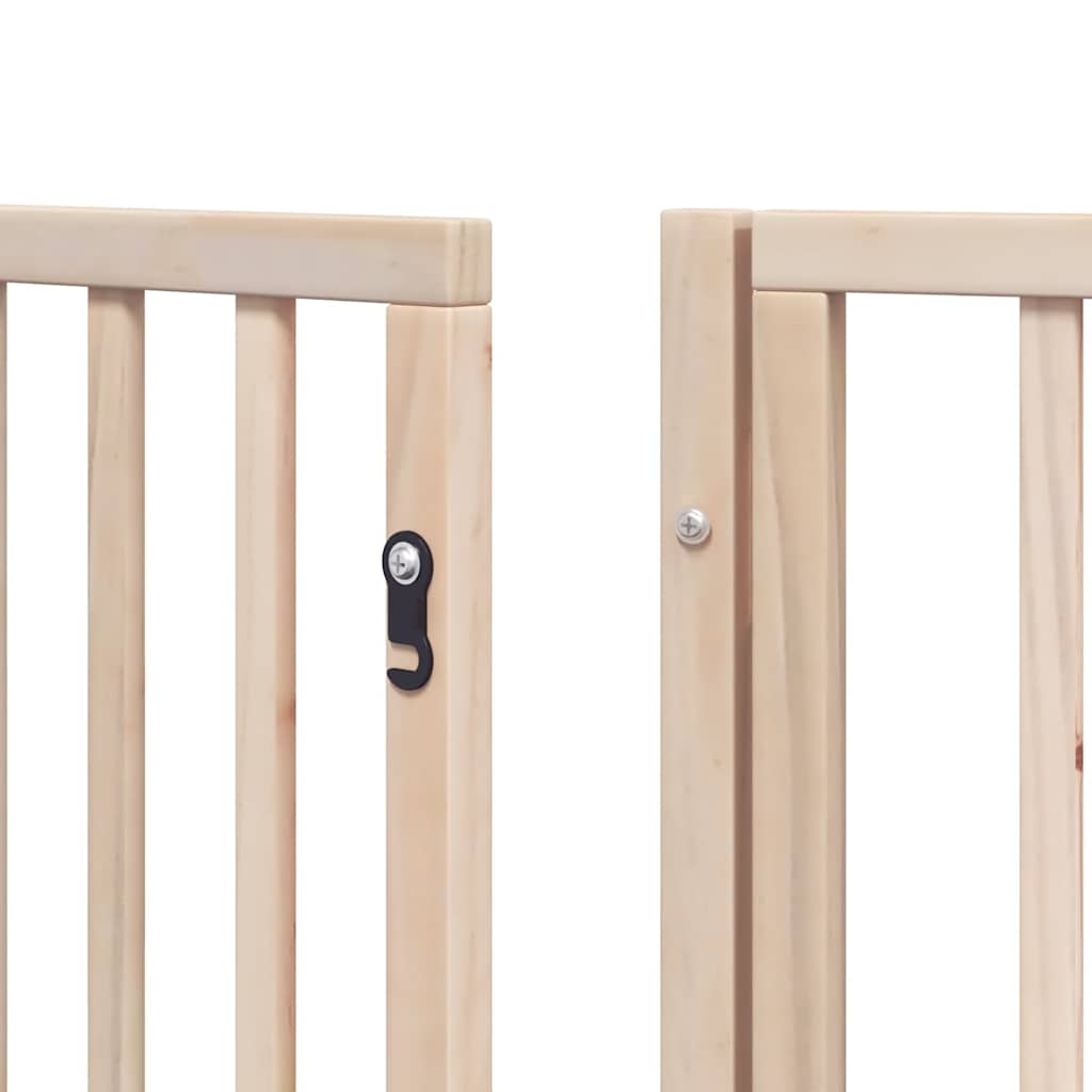 Puerta para perros plegable 9 paneles madera de álamo 450 cm