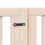 Puerta para perros plegable 12 paneles madera de álamo 600 cm