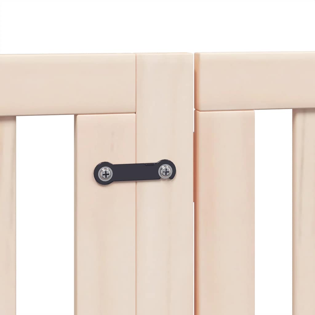 Puerta para perros plegable 12 paneles madera de álamo 600 cm