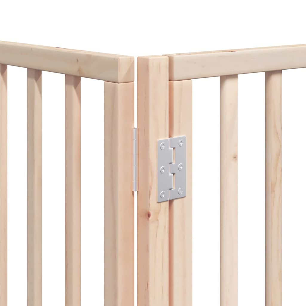 Puerta para perros plegable 12 paneles madera de álamo 600 cm