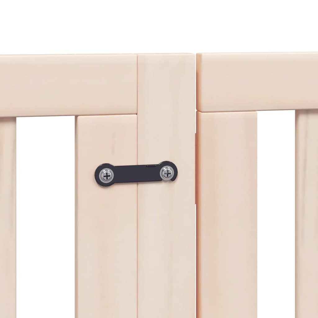 Puerta para perros plegable 15 paneles madera de álamo 750 cm