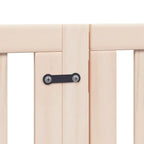 Puerta para perros plegable 15 paneles madera de álamo 750 cm