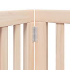 Puerta para perros plegable 15 paneles madera de álamo 750 cm