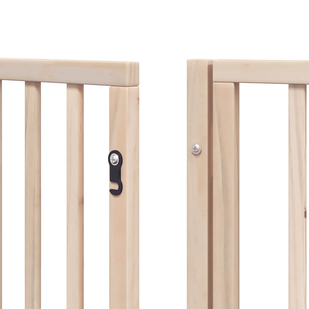 Puerta para perros plegable 15 paneles madera de álamo 750 cm