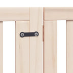 Puerta para perros plegable 6 paneles madera de álamo 480 cm