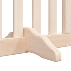 Puerta para perros plegable 10 paneles madera de álamo 800 cm
