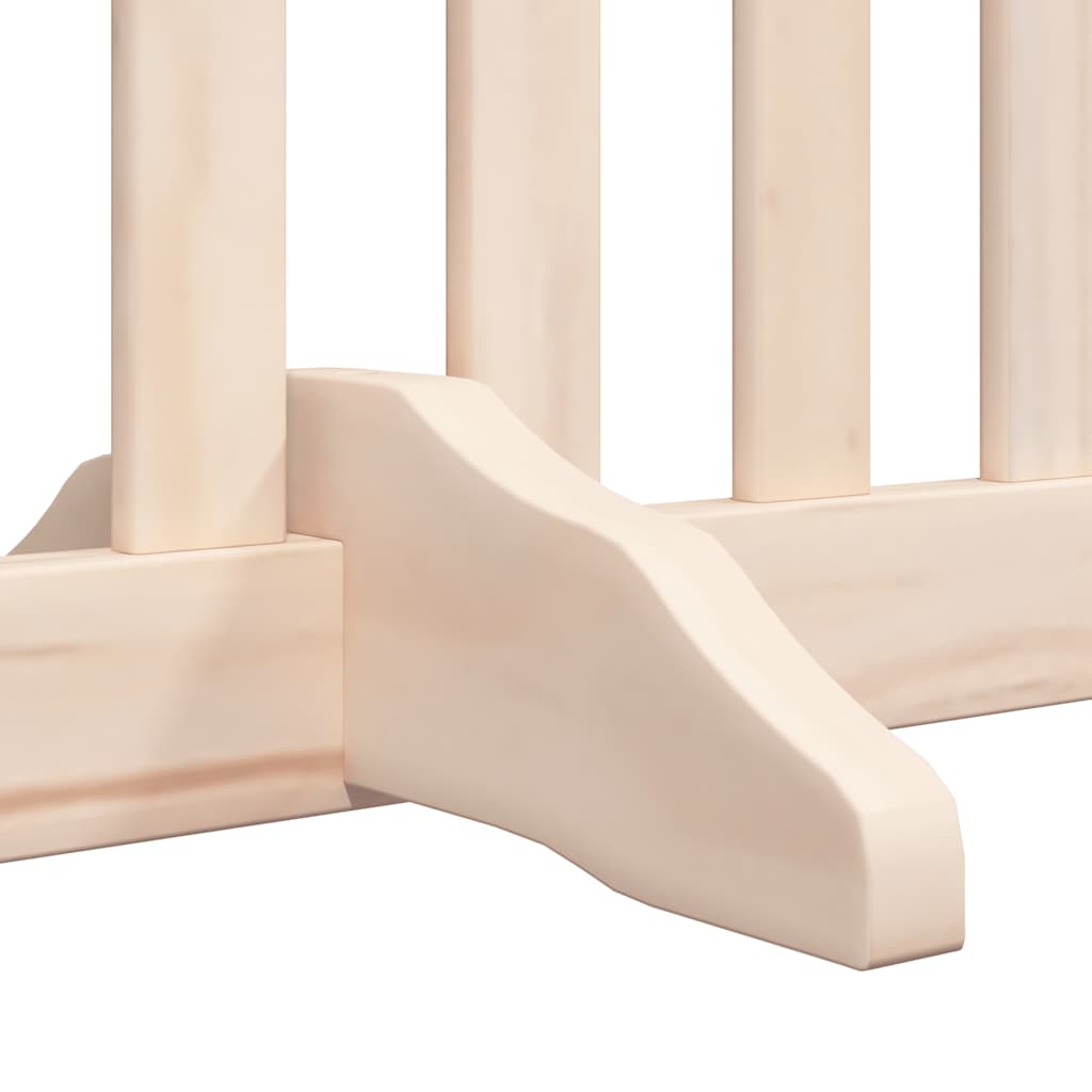 Puerta para perros plegable 8 paneles madera de álamo 640 cm