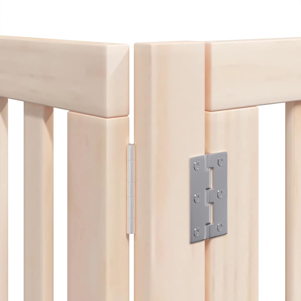 Puerta para perros plegable 12 paneles madera de álamo 960 cm