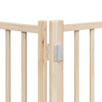 Puerta para perros plegable 6 paneles madera de álamo 480 cm