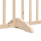Puerta para perros plegable 10 paneles madera de álamo 800 cm