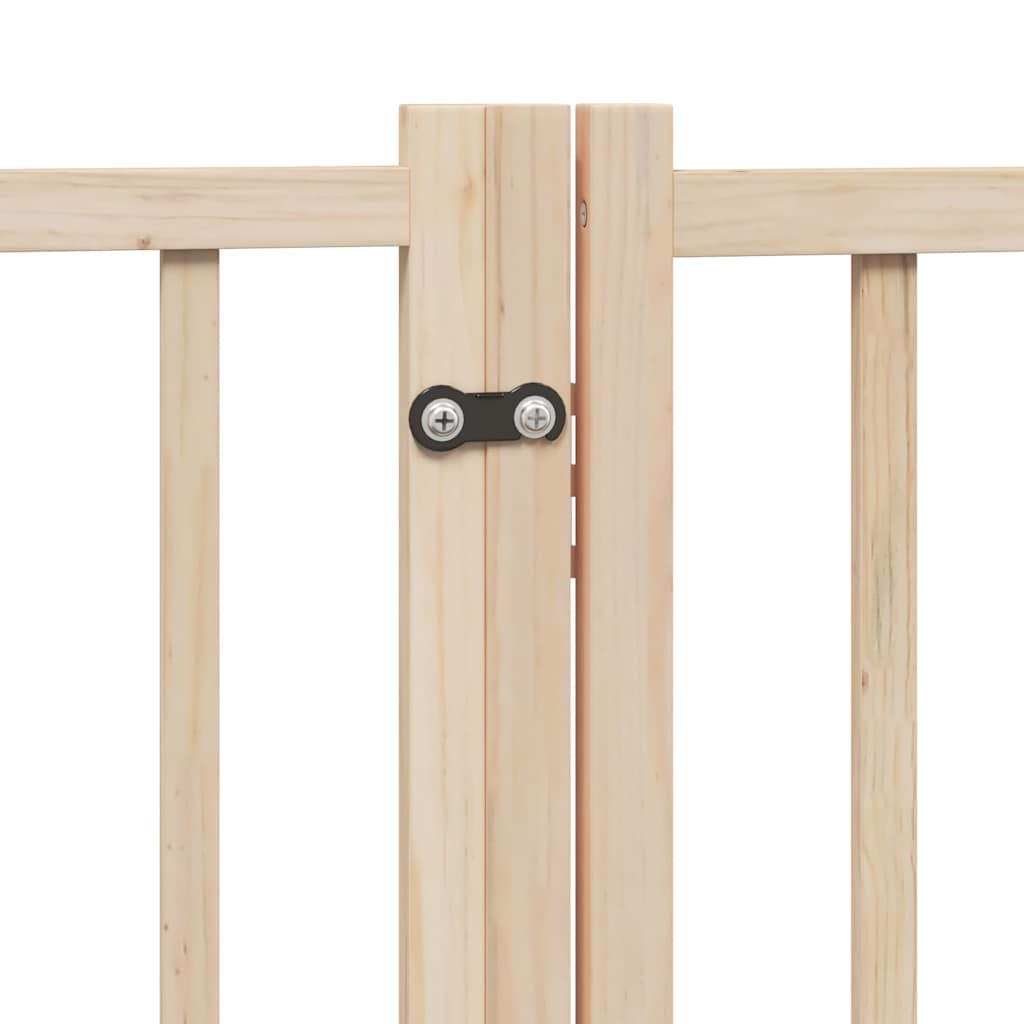 Puerta para perros plegable 10 paneles madera de álamo 800 cm
