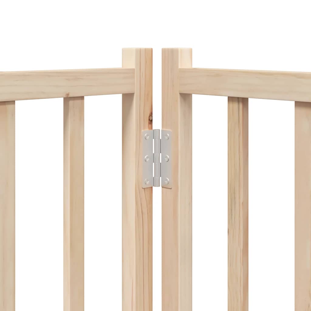 Puerta para perros plegable 10 paneles madera de álamo 800 cm