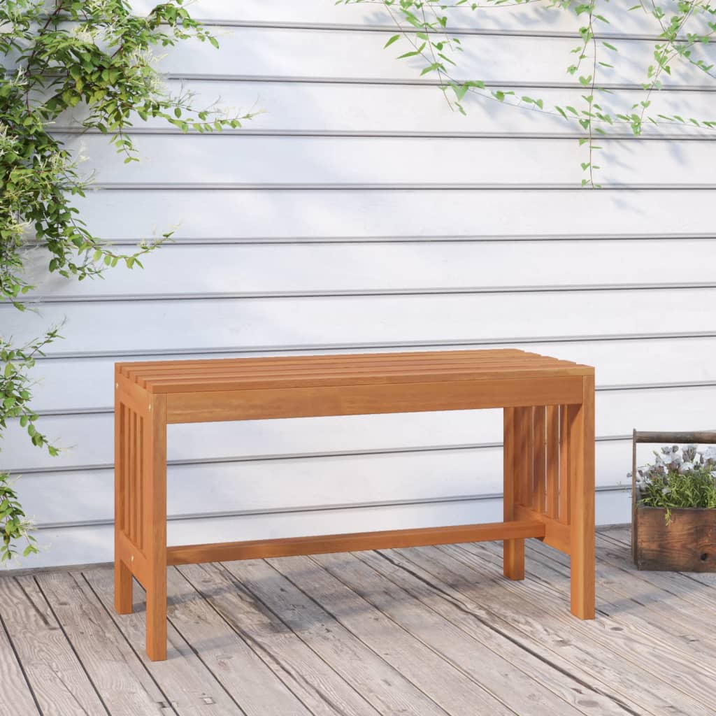 Banco de jardín de madera de pino impregnada 110 cm