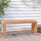 Banco de jardín de madera de pino impregnada 110 cm