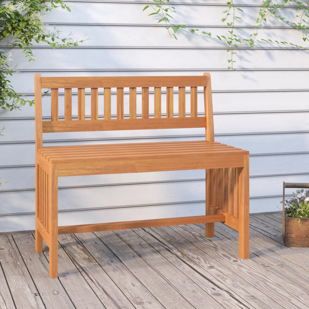 Banco de jardín de madera de pino impregnada 110 cm