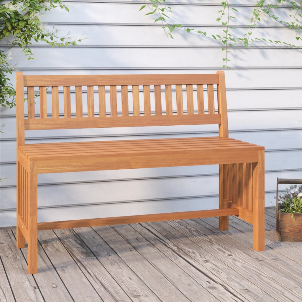 Banco de jardín de madera de pino impregnada 110 cm