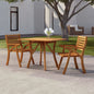 Mesa de jardín madera maciza de acacia 110x110x75 cm