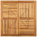 Mesa de jardín madera maciza de acacia 110x110x75 cm