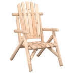Silla de jardín madera maciza de abeto 68x86x103