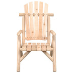 Silla de jardín madera maciza de abeto 68x86x103