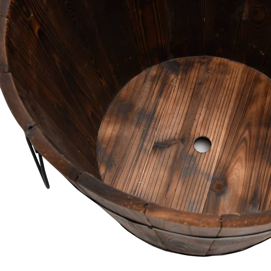 Juego de maceteros cubo de madera 3 piezas madera maciza abeto