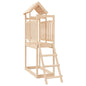Parque infantil de exterior madera maciza de pino 53x110x214 cm