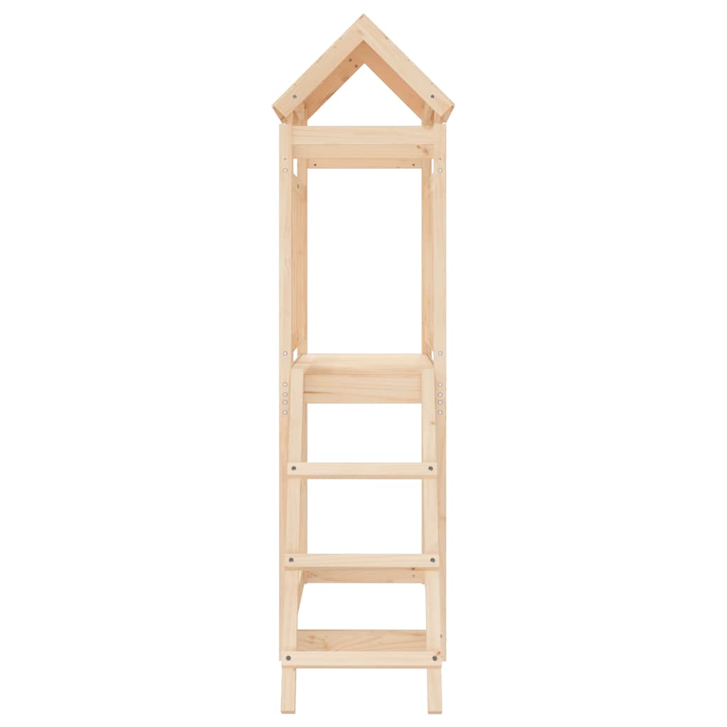 Parque infantil de exterior madera maciza de pino 53x110x214 cm