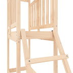 Parque infantil de exterior madera maciza de pino 53x110x214 cm