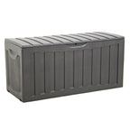 Caixa de arrumação em polipropileno preta 118x53x57 cm