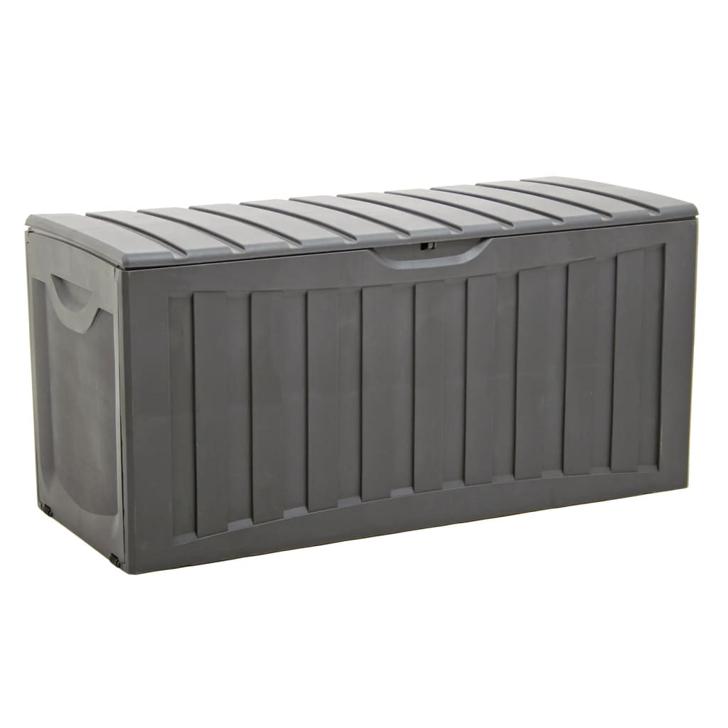 Caixa de arrumação em polipropileno preta 118x53x57 cm