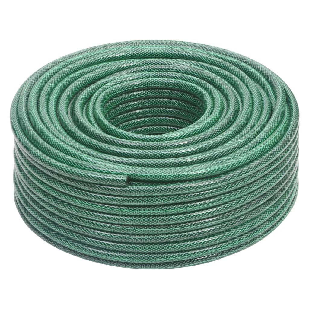Green PVC garden hose 0.5" 10 m