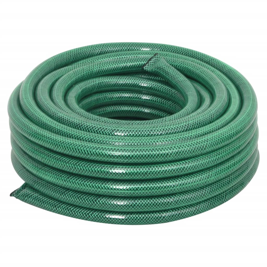 Green PVC garden hose 0.5" 10 m