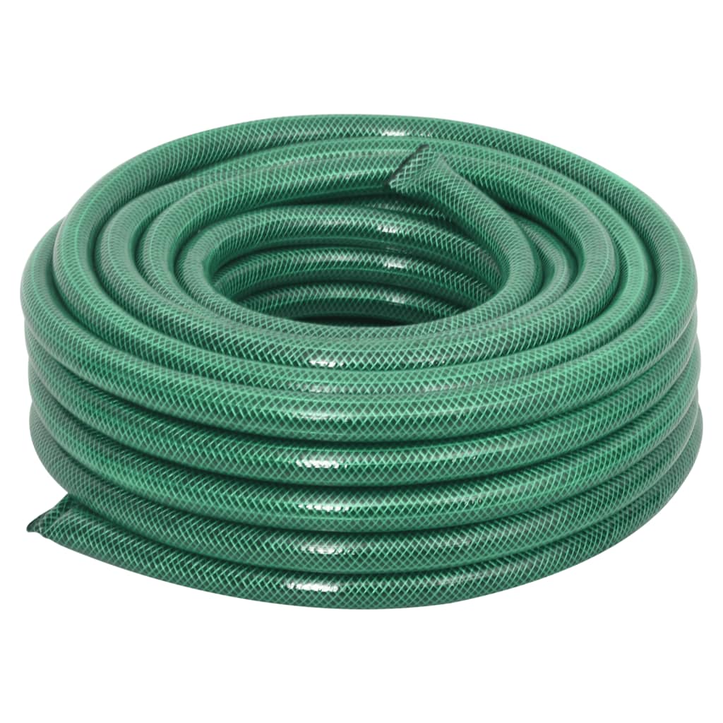 Green PVC garden hose 0.5" 10 m