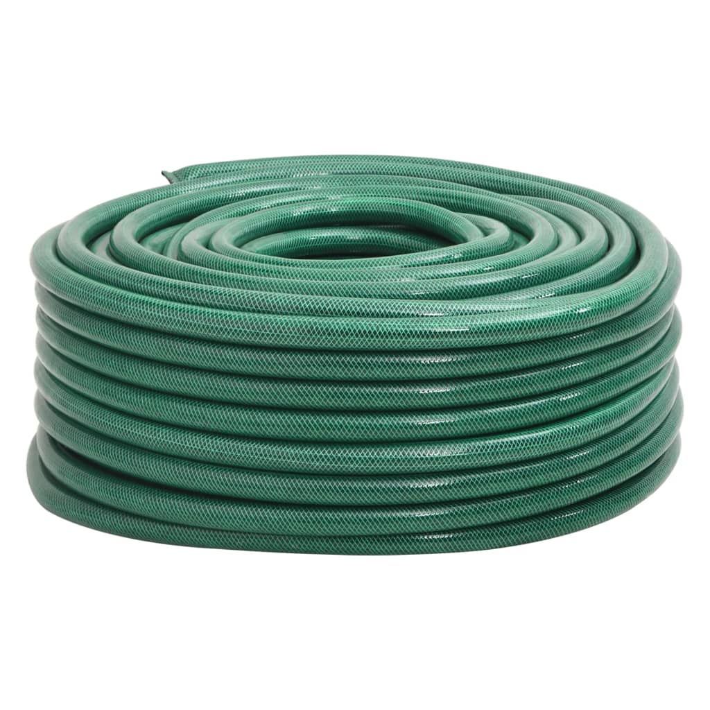 Green PVC garden hose 0.5" 10 m