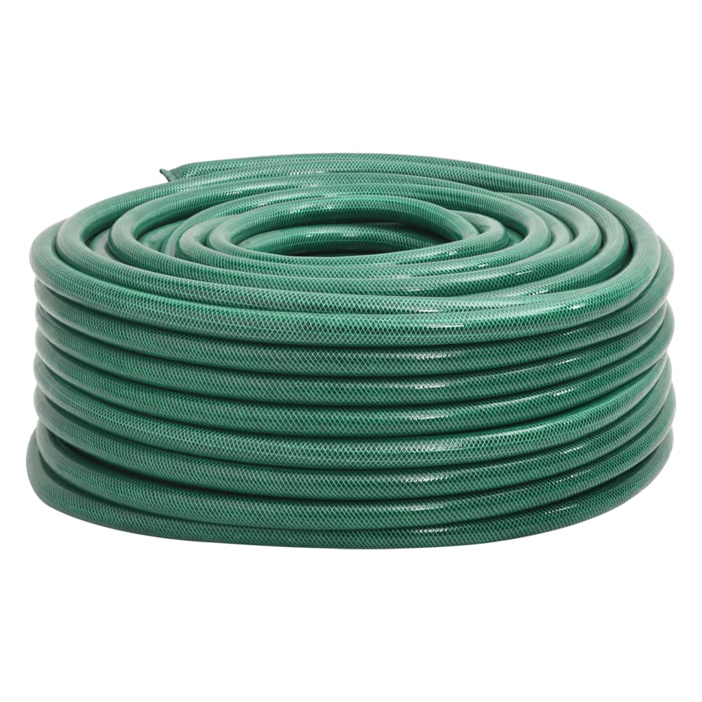 Green PVC garden hose 0.5" 10 m