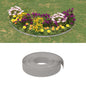 Bordura de jardín polietileno gris 10 m 10 cm
