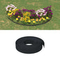 Bordura de jardín polietileno gris 10 m 10 cm