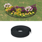 Bordura de jardín polietileno gris 10 m 10 cm