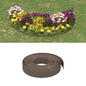 Bordura de jardín polietileno gris 10 m 10 cm