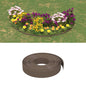 Bordura de jardín polietileno gris 10 m 10 cm