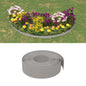 Bordura de jardín polietileno gris 10 m 10 cm