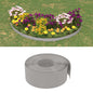 Bordura de jardín polietileno gris 10 m 10 cm